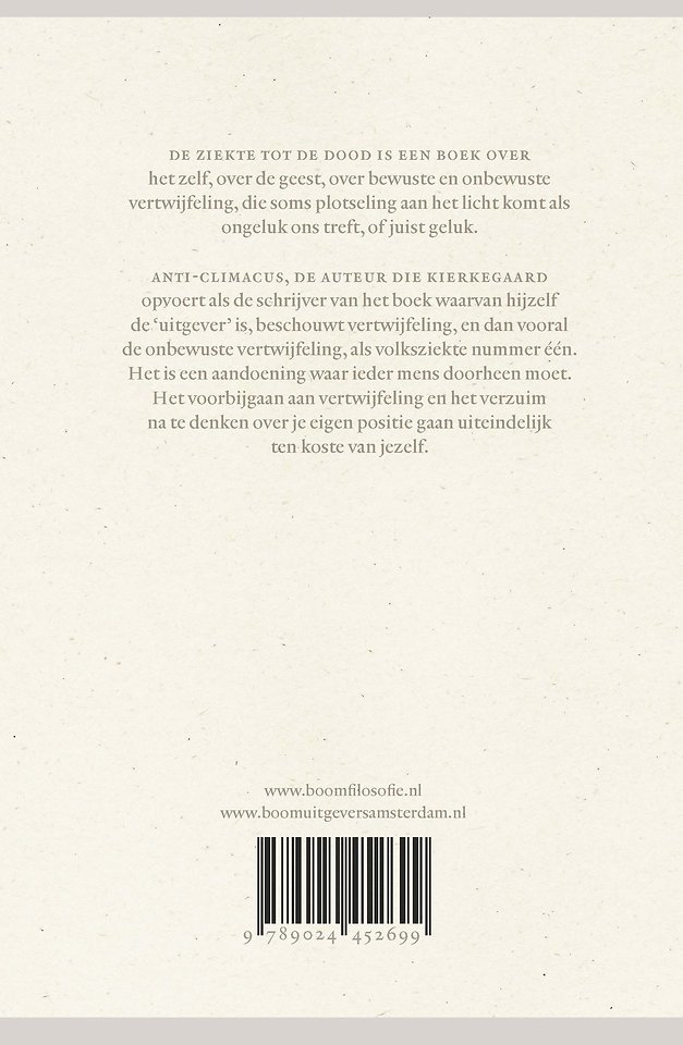 De ziekte tot de dood