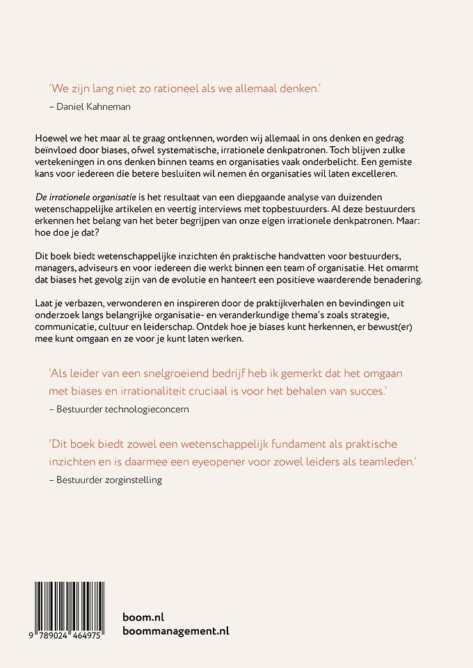 De irrationele organisatie