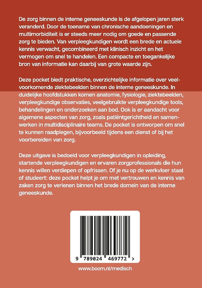 Pocket verpleegkunde, Interne geneeskunde