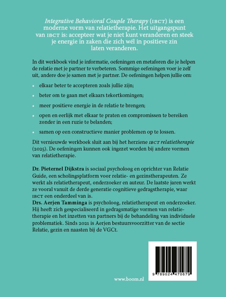 Werkboek IBCT relatietherapie