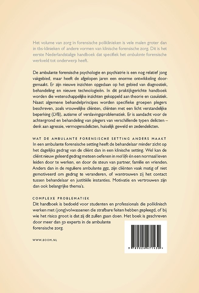 Handboek ambulante forensische psychologie en psychiatrie