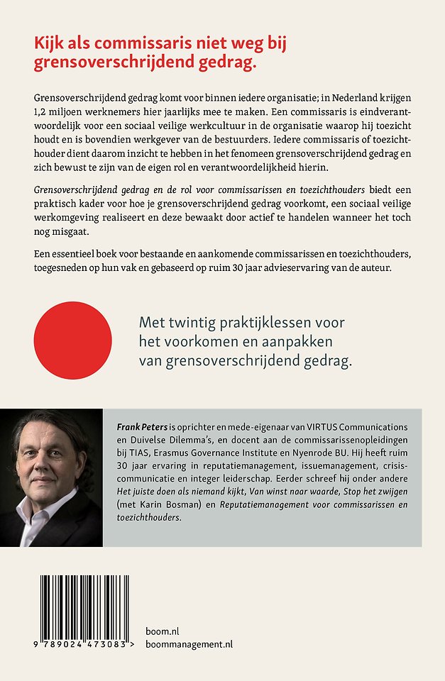 Grensoverschrijdend gedrag en de rol voor commissarissen en toezichthouders