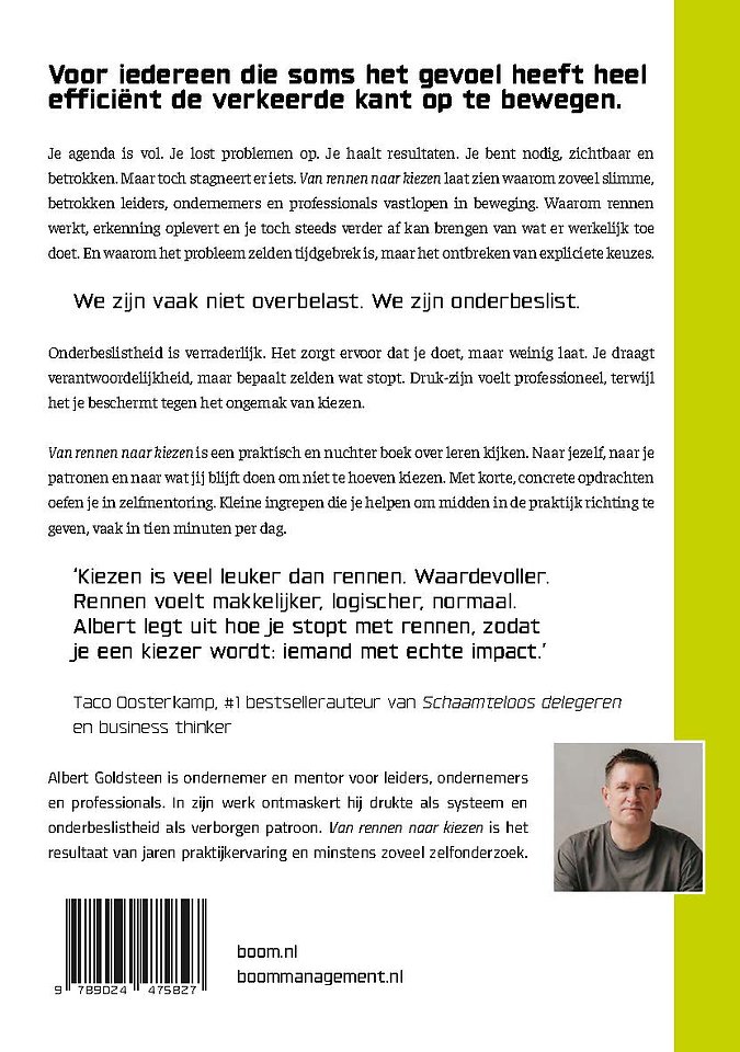 Van rennen naar kiezen