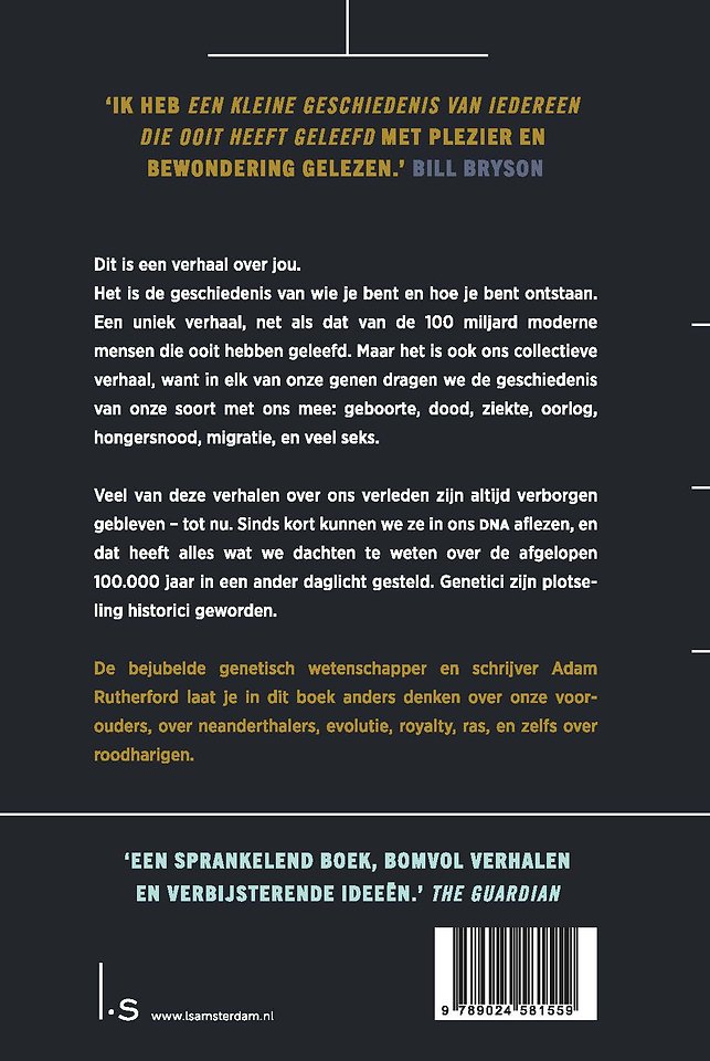 Een kleine geschiedenis van iedereen die ooit heeft geleefd