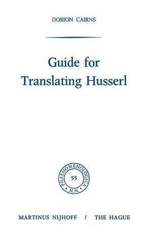 Guide for Translating Husserl