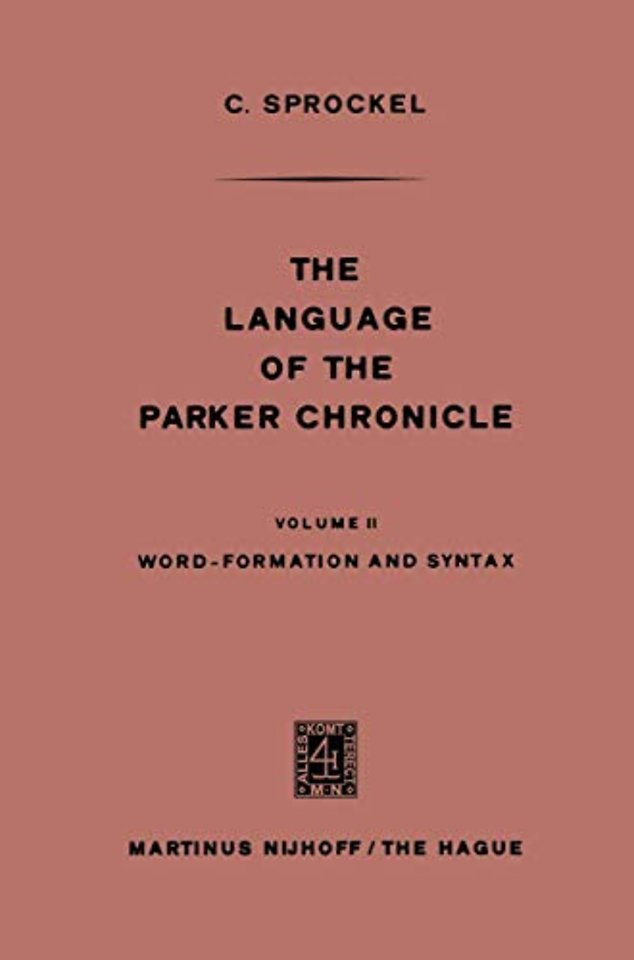 The Language of the Parker Chronicle