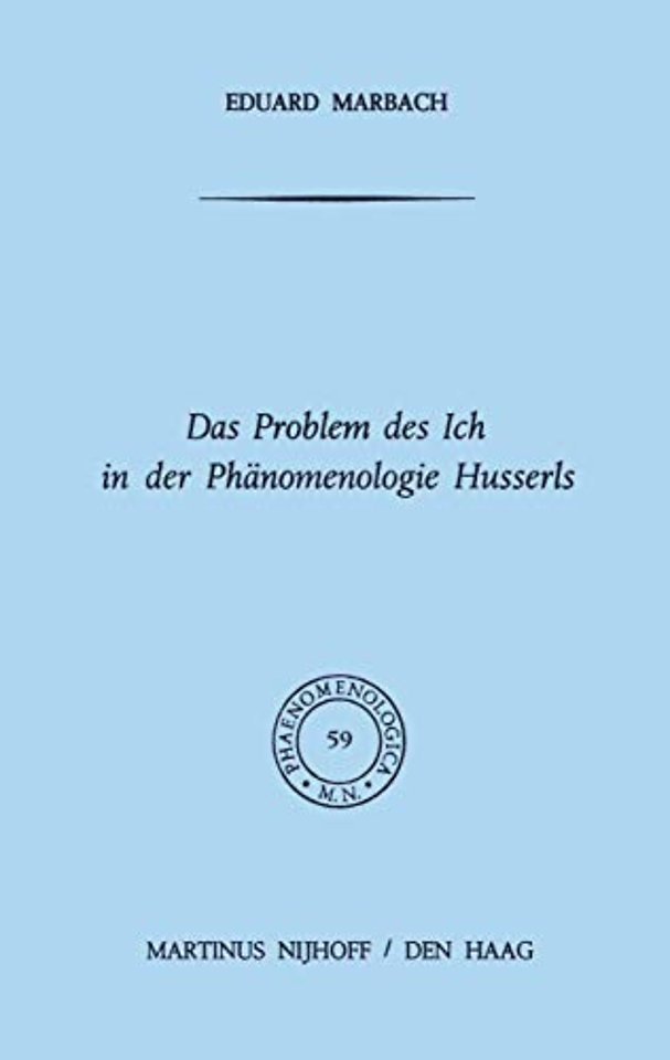 Das Problem des Ich in der Phänomenologie Husserls
