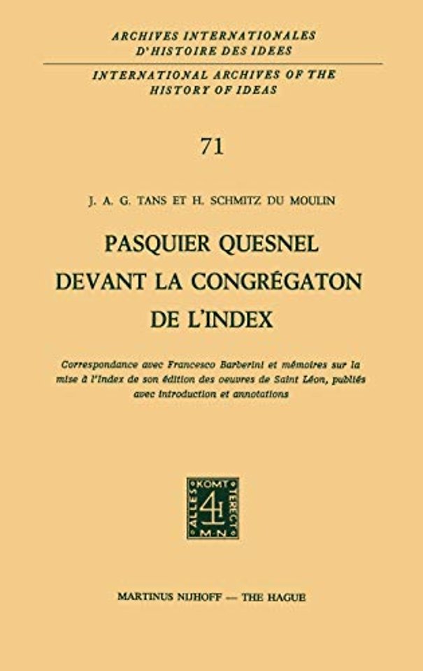 Pasquier Quesnel devant la Congrégation de l'Index