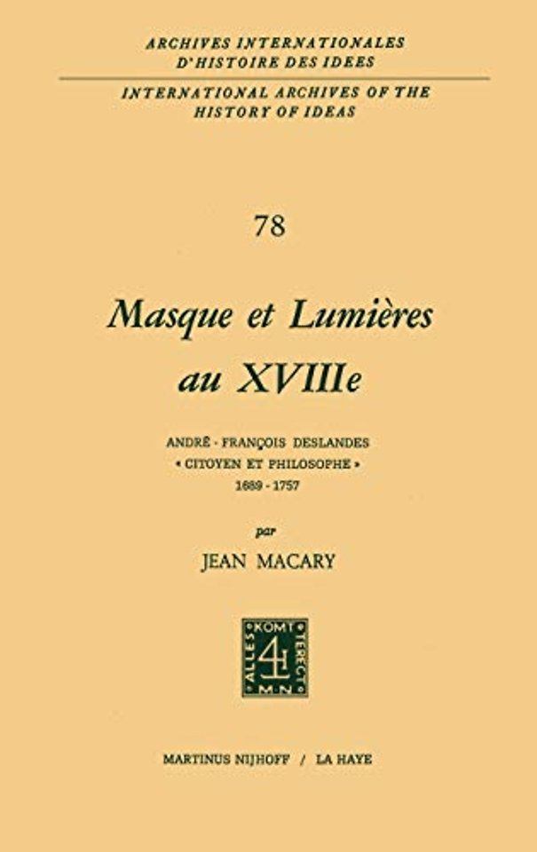 Masque et lumières au XVIIIième siècle