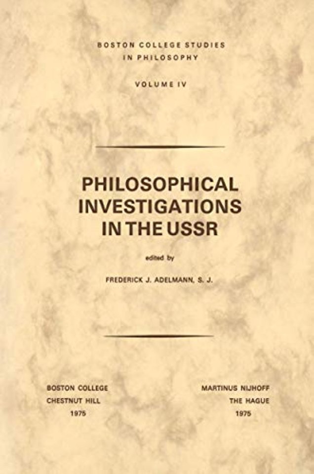 Philosophical Investigations in the U.S.S.R