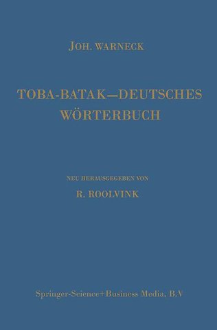 Toba-Batak—Deutsches Wörterbuch