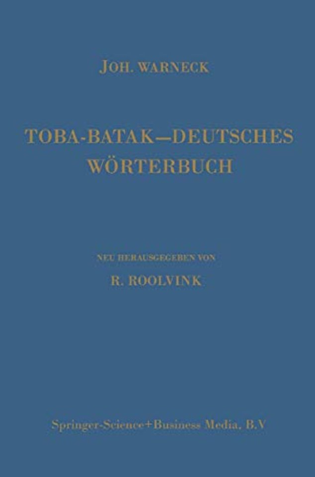 Toba-Batak—Deutsches Wörterbuch