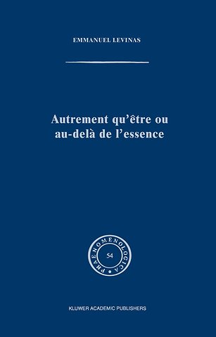 Autrement qu'être ou au-delà de l'essence
