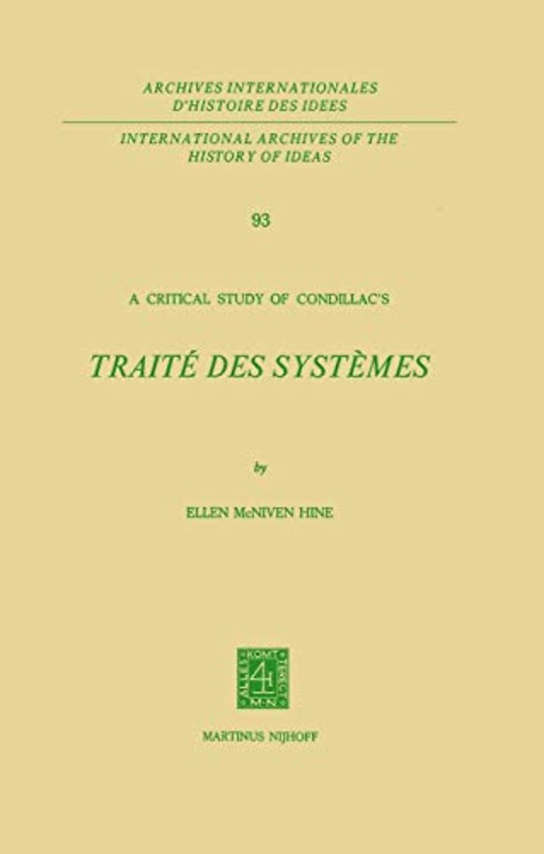 A Critical Study of Condillac’s