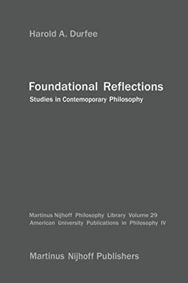 Foundational Reflections