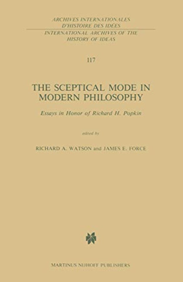 The Sceptical Mode in Modern Philosophy