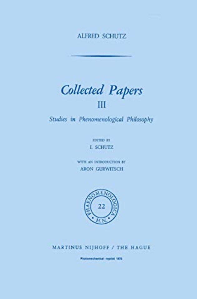 Collected Papers III