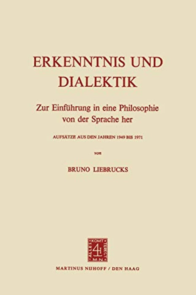 Erkenntnis und Dialektik