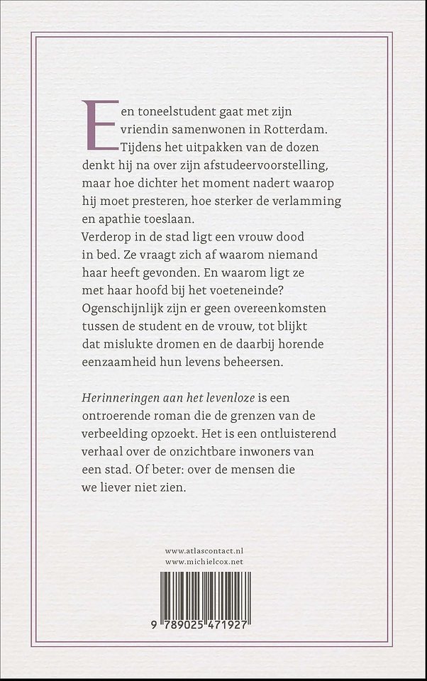 Herinneringen aan het levenloze