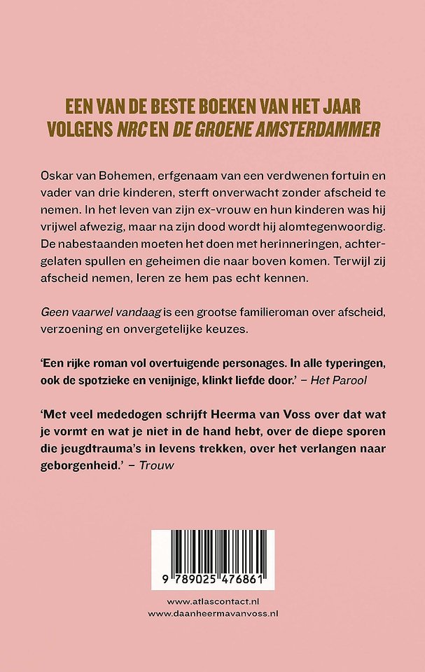 Geen vaarwel vandaag