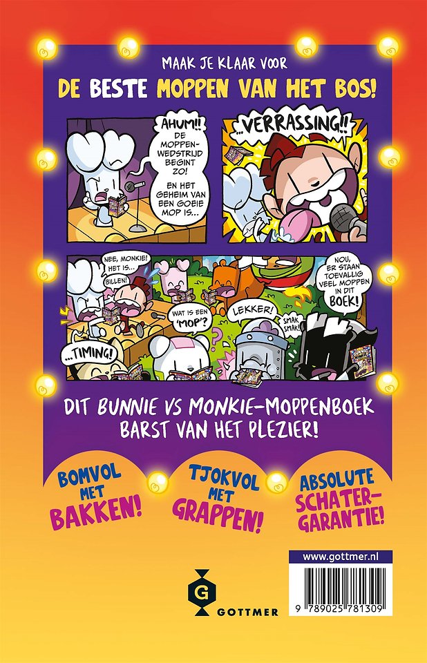 Bunnie vs Monkie en het geniale grappengevecht