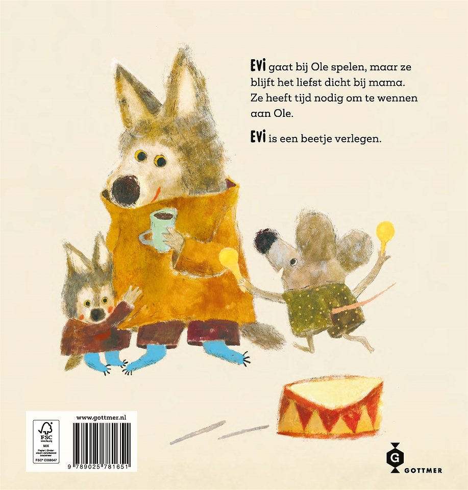 Evi is een beetje verlegen