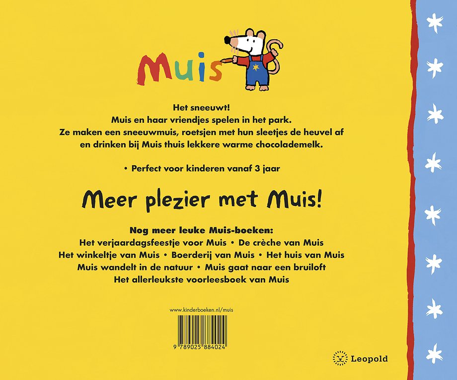 Muis in de sneeuw