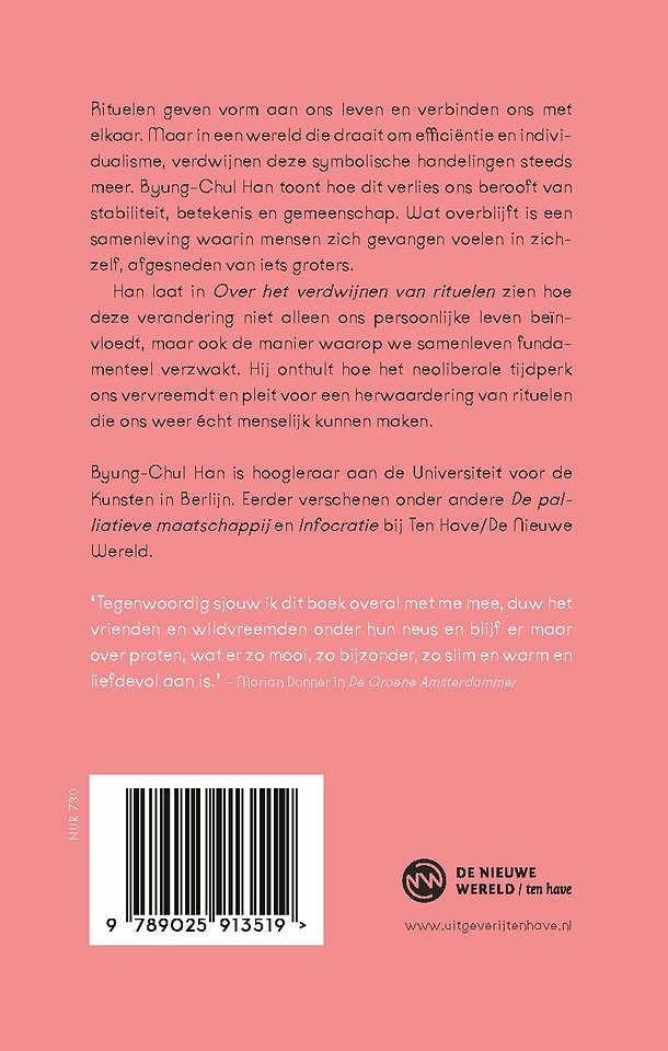 Over het verdwijnen van rituelen