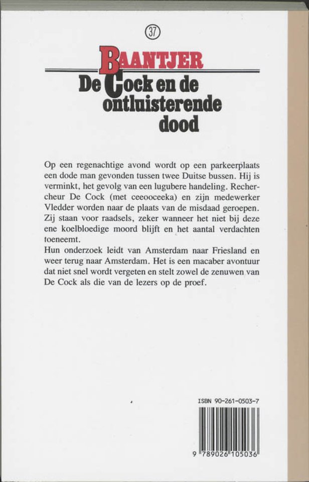 De Cock en de ontluisterende dood