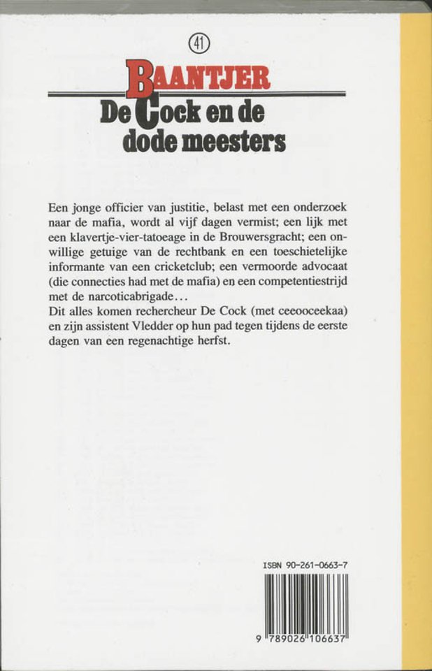 Deel 41 - De Cock en de dode meesters
