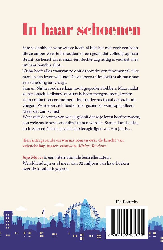 In haar schoenen