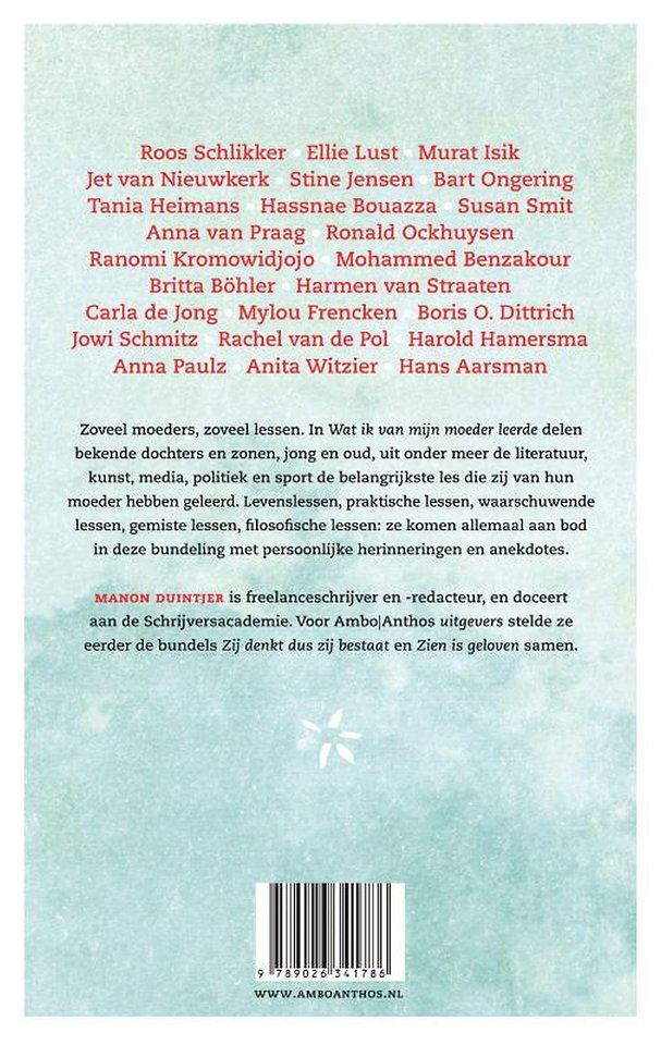 Wat ik van mijn moeder leerde