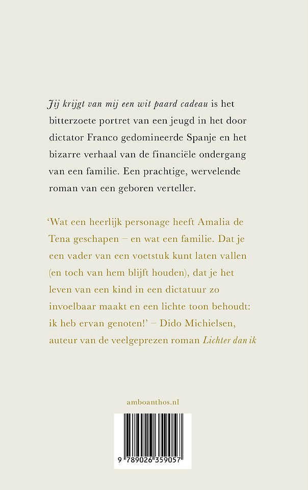 Jij krijgt van mij een wit paard cadeau