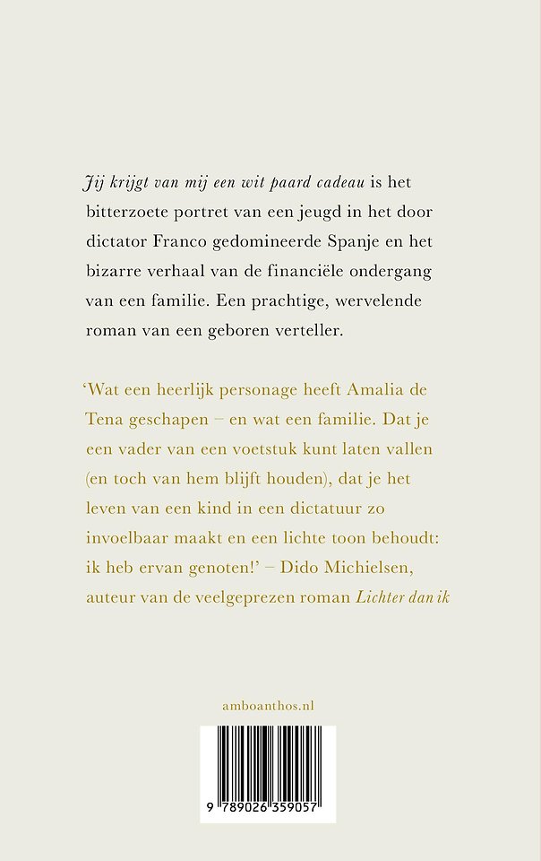 Jij krijgt van mij een wit paard cadeau