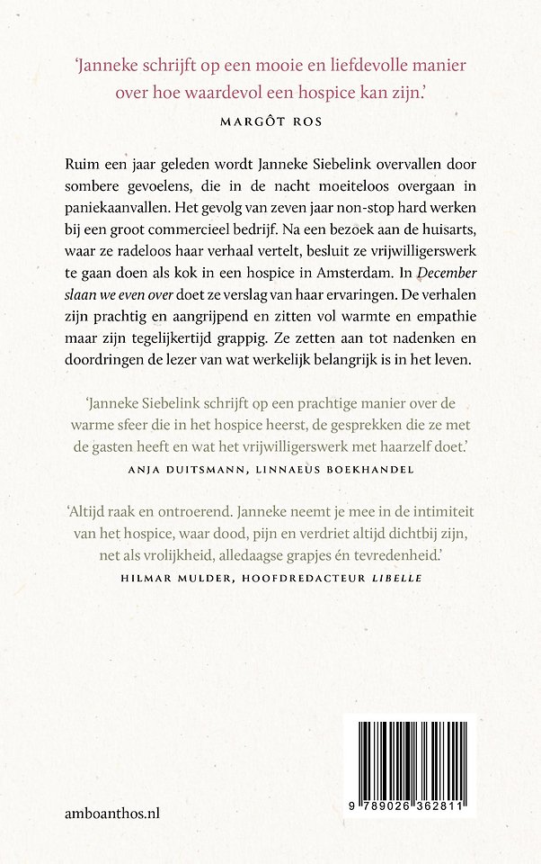 December slaan we even over