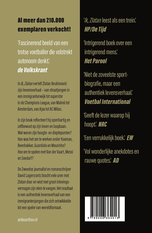 Ik, Zlatan