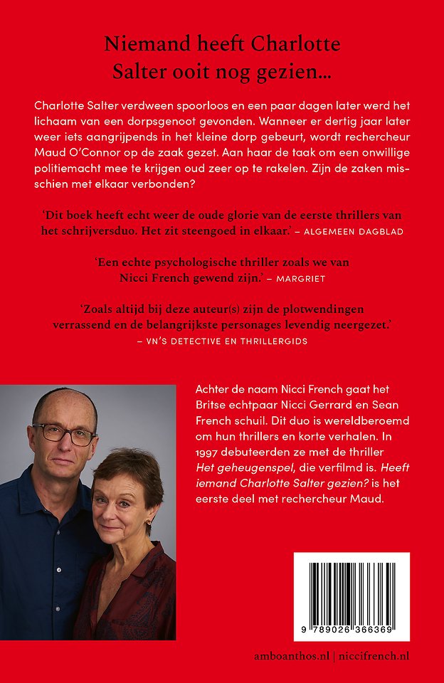 Heeft iemand Charlotte Salter gezien?