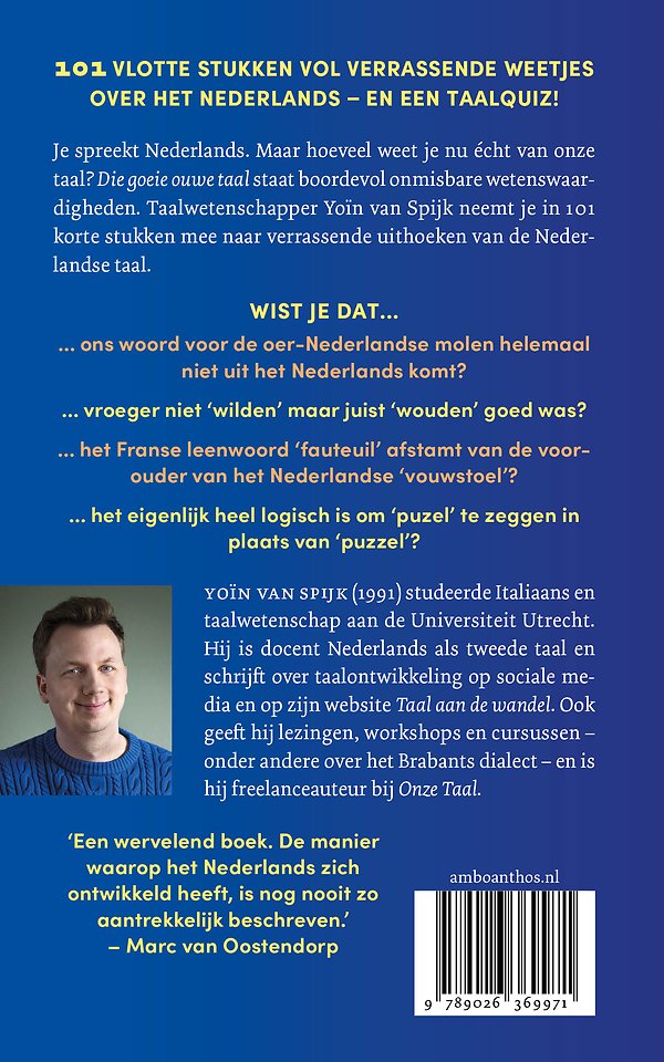 Die goeie ouwe taal