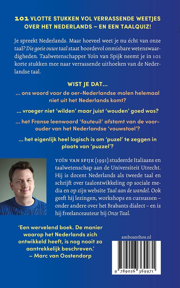 Die goeie ouwe taal