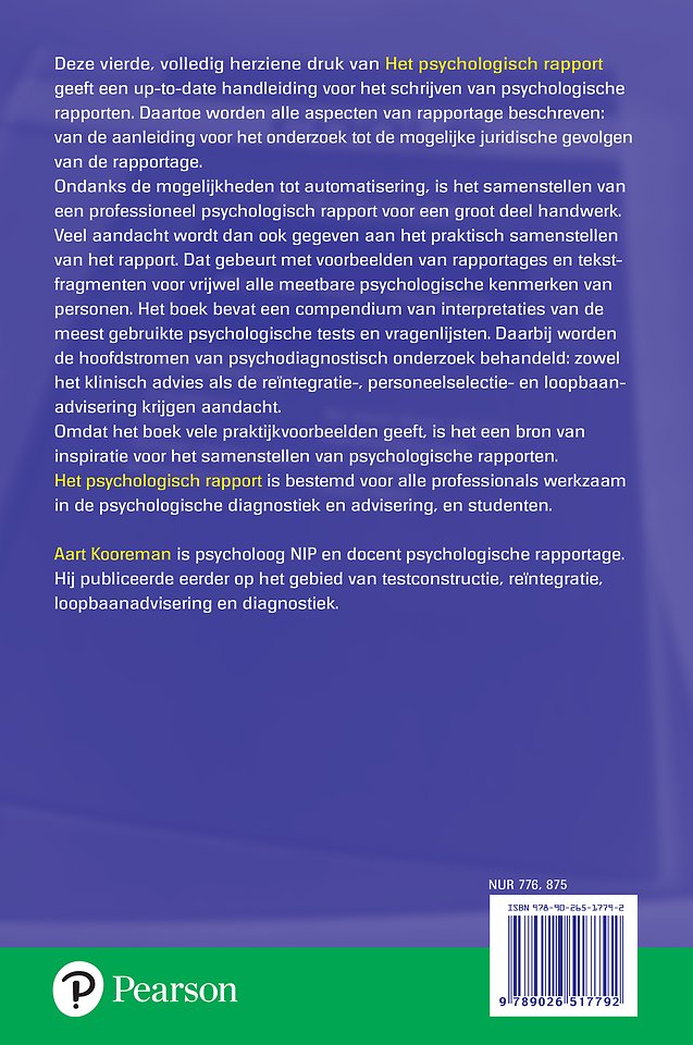 Het psychologisch rapport
