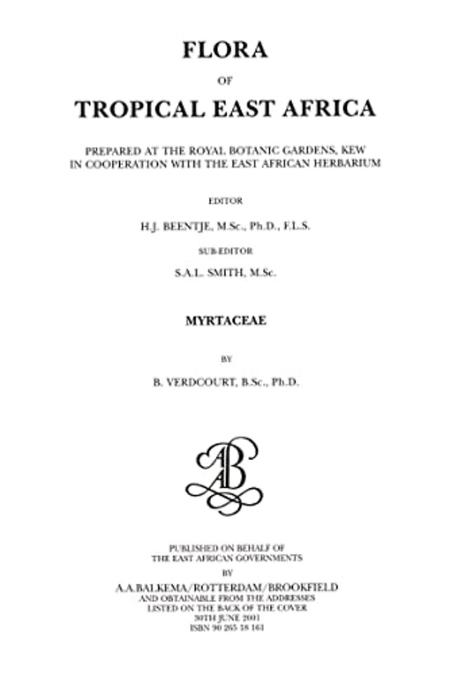 Flora of Tropical East Africa - Myrtaceae (2001)