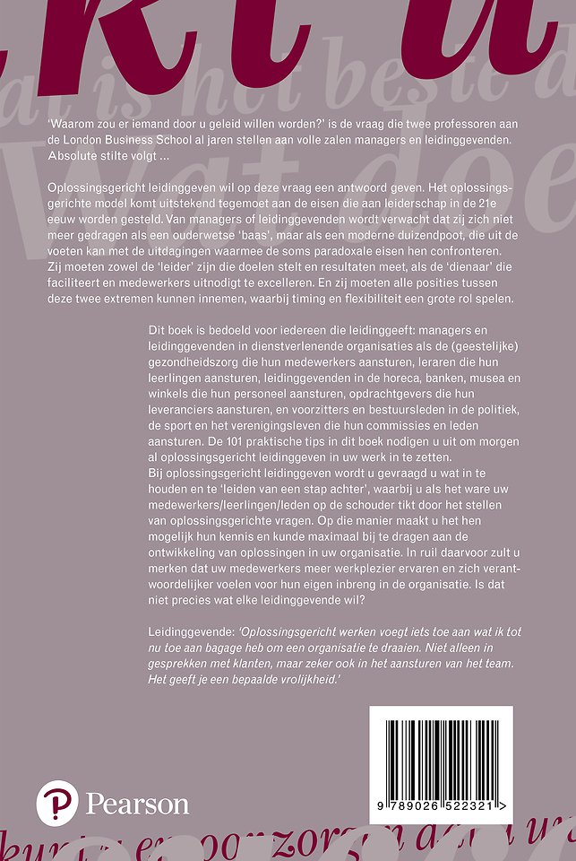 Oplossingsgericht leidinggeven