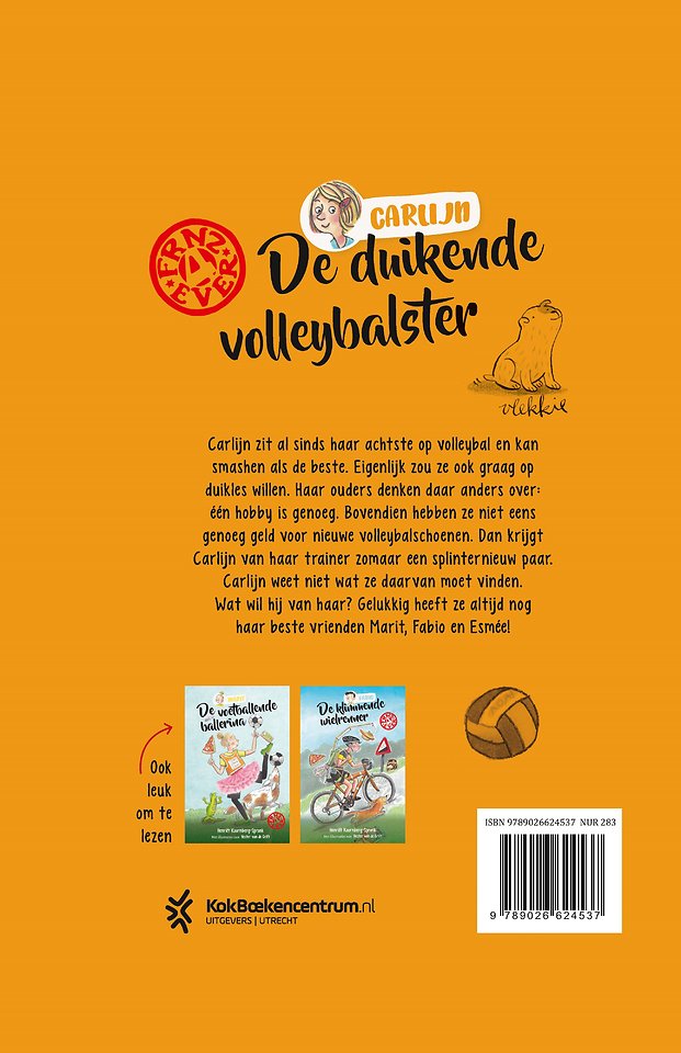 De duikende volleybalster
