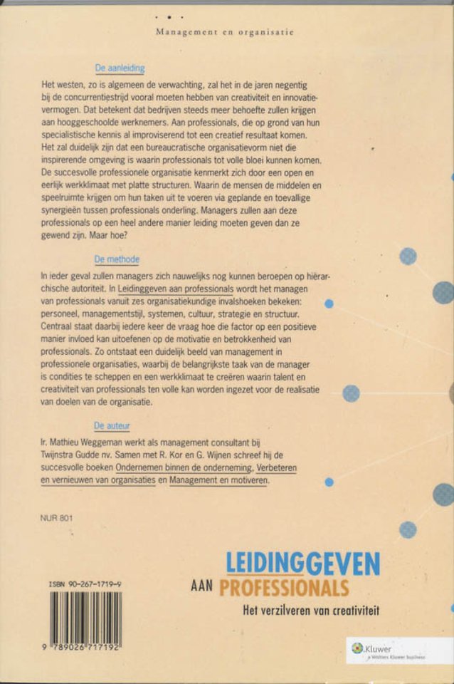Leidinggeven aan professionals