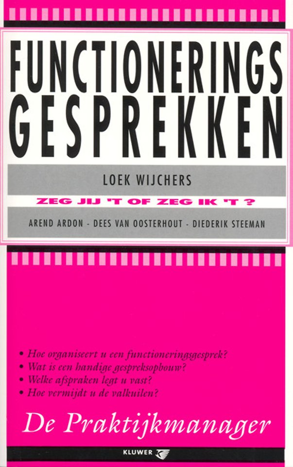 Functioneringsgesprekken door Loek Wijchers Managementboek.nl