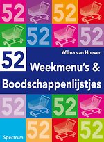 52 weekmenu's en boodschappenlijstjes