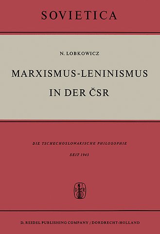 Marxismus-Leninismus in der ČSR
