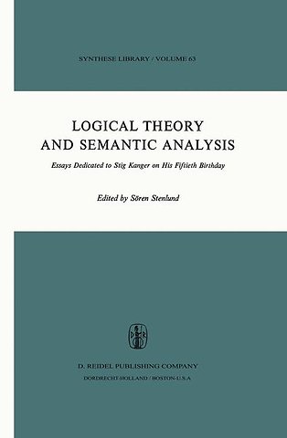 Logical Theory and Semantic Analysis