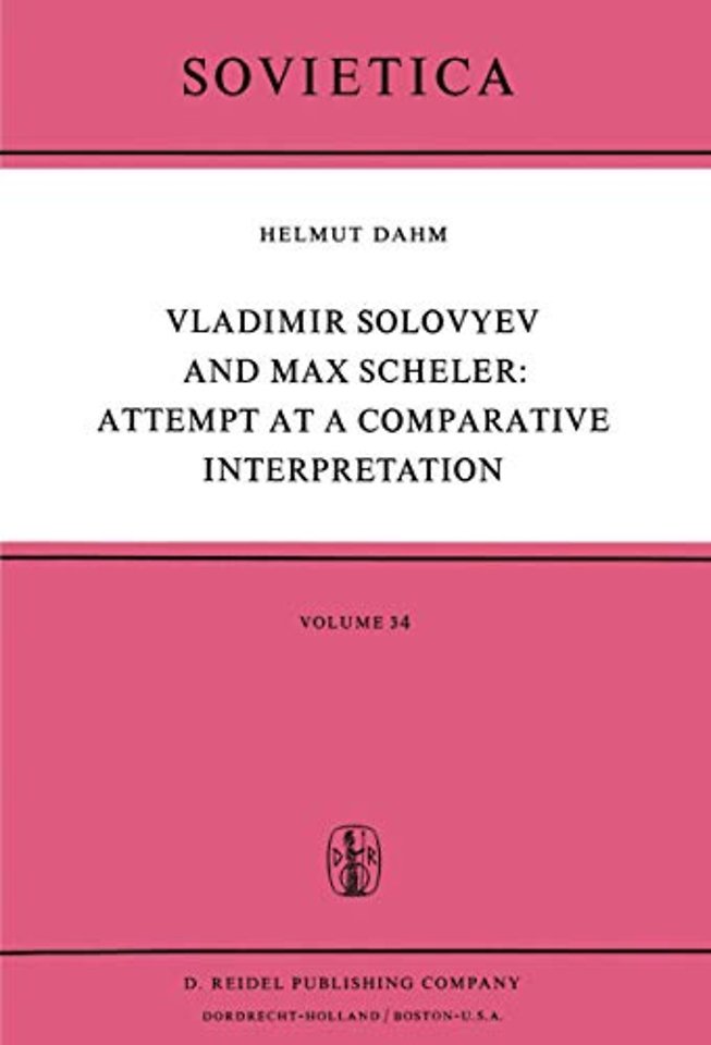 Vladimir Solovyev and Max Scheler: Attempt at a Comparative Interpretation