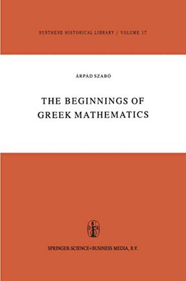 The Beginnings of Greek Mathematics